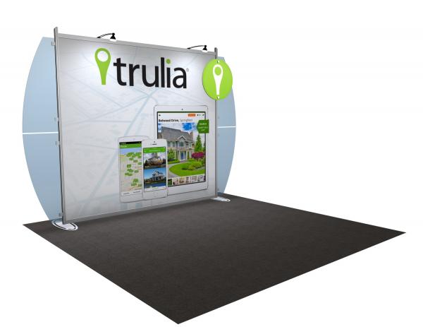 VK-1218 Portable Hybrid Trade Show Exhibit -- Convex Wings